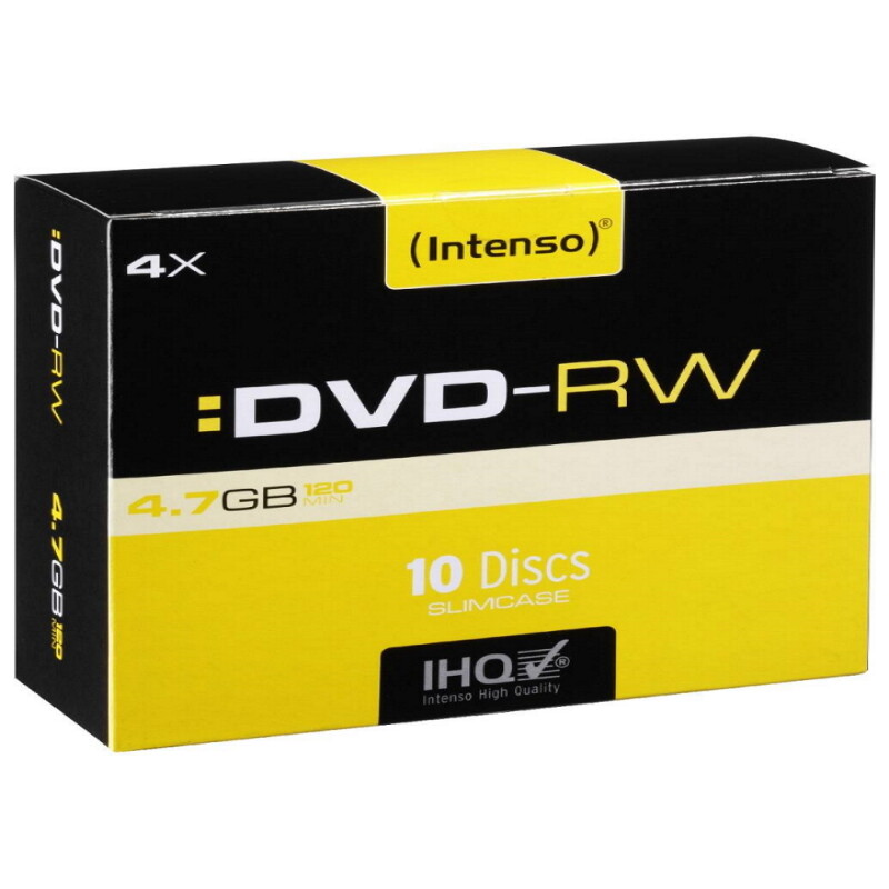 Intenso DVD-RW 4,7GB, 4x Speed, Rewritable   DVD Slim Case 10