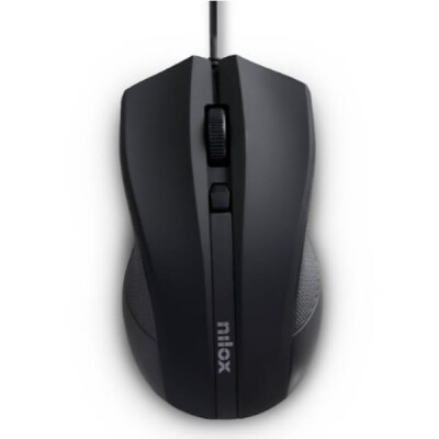 Nilox MOUSB1002 USB Optical Mouse 1600 DPI 3 buttons, Black