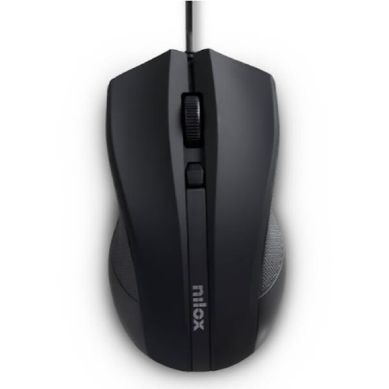 Nilox MOUSB1002 USB Optical Mouse 1600 DPI 3 buttons, Black