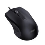 Nilox MOUSB1013 USB Optical Mouse 2400 DPI 4 buttons, Black