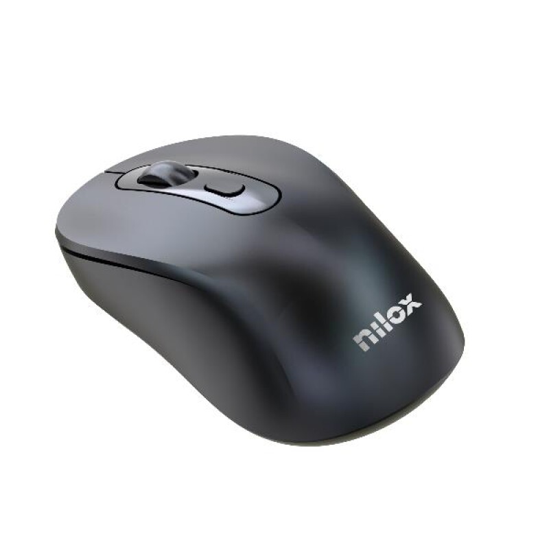 Nilox NXMDW101 Dual (Wireless and Bluetooth) Rechargable Mouse 1600 DPI, Black