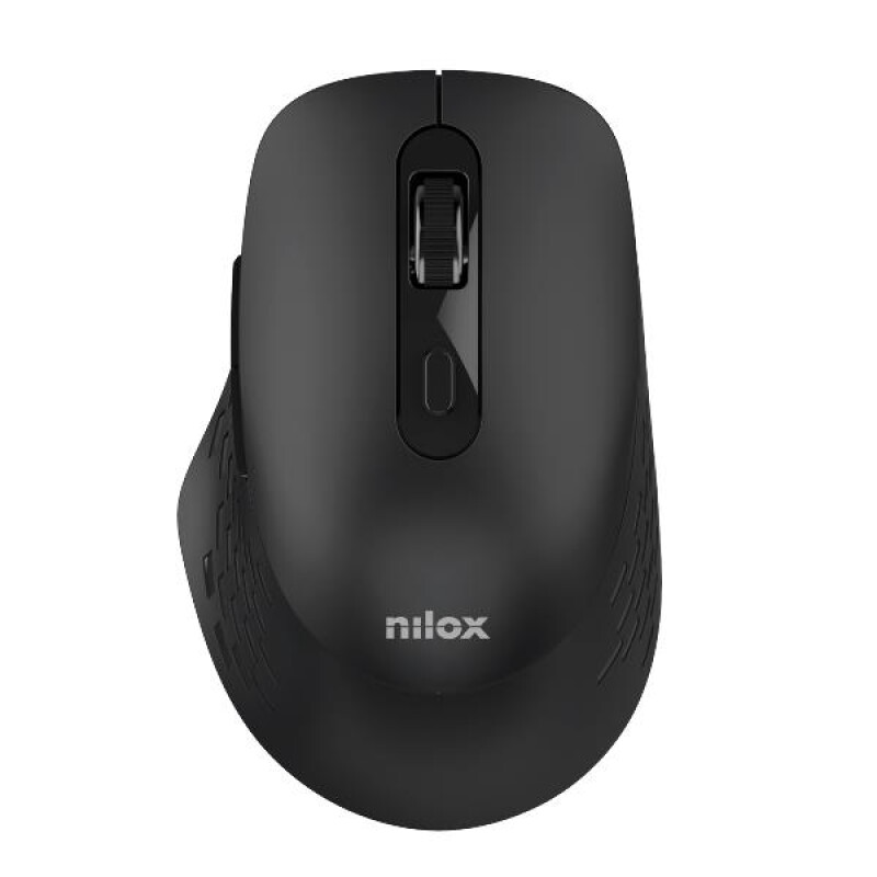 Nilox NXMODWI01 Dual (Wireless and Bluetooth) Mouse 1600 DP, 6 Buttons, Silent, Black
