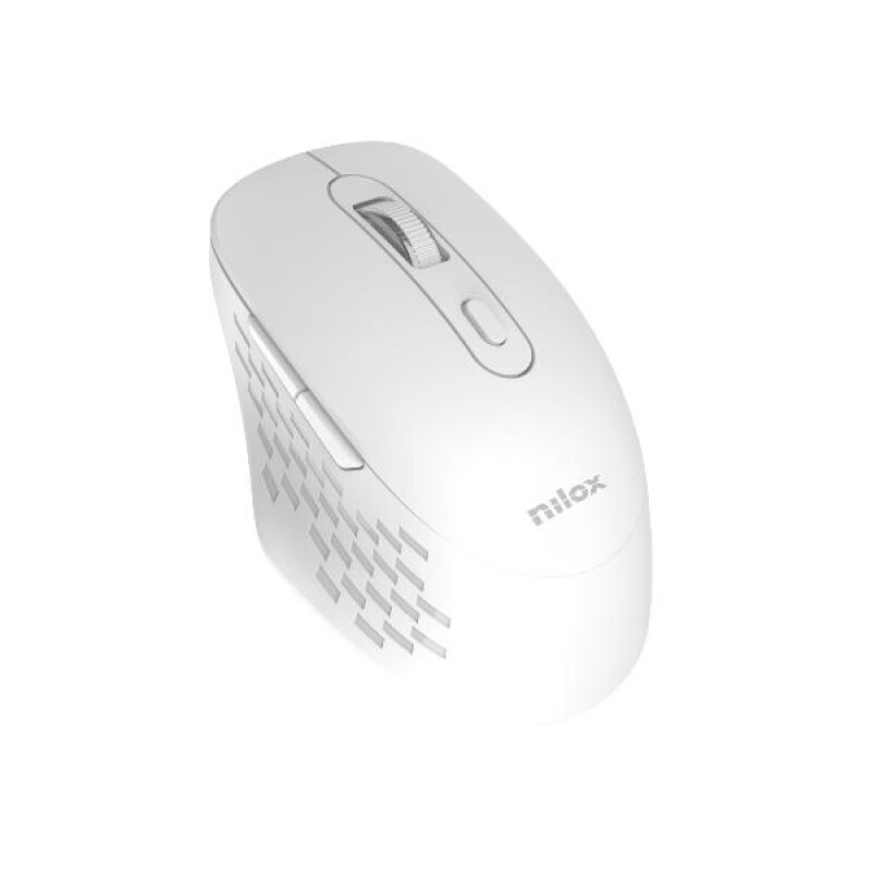 Nilox NXMODWI02 Dual (Wireless and Bluetooth) Mouse 1600 DPI, 6 Buttons, Silent, White