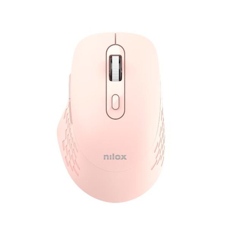 Nilox NXMODWI03 Dual (Wireless and Bluetooth) Mouse 1600 DPI, 6 Buttons, Silent, Pink