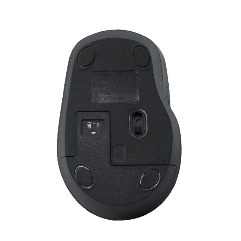 Nilox NXMWS101 Dual (Wireless and Bluetooth) Mouse 1600 DPI, 4 Buttons, Silent, Black