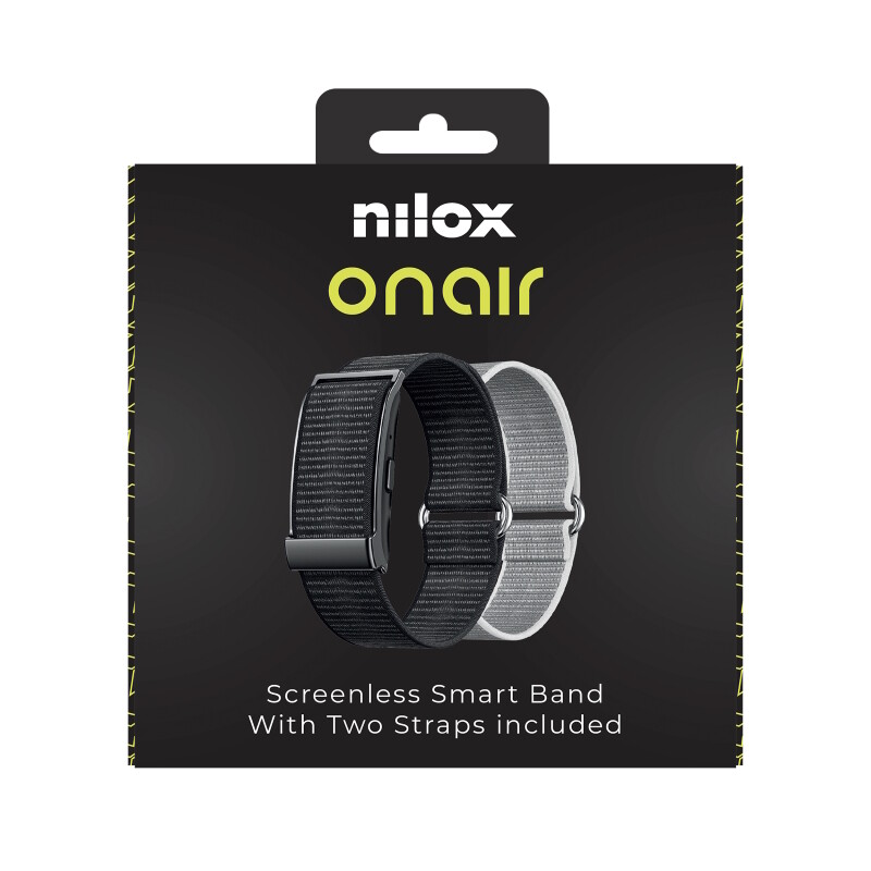 NILOX ONAIR SMART BAND SCREENLESS Μαύρο/Γκρι